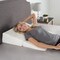 Hastings Home Folding Wedge Pillow Memory Foam with Bamboo Fiber Cover for Heartburn, Acid Reflux, Back Pain (Ivory) 245612GLB - alternate 1